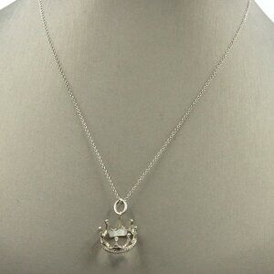 Tiffany & Co Crown charm necklace